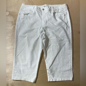 Just My Size White Jean Capris 22W (OD)